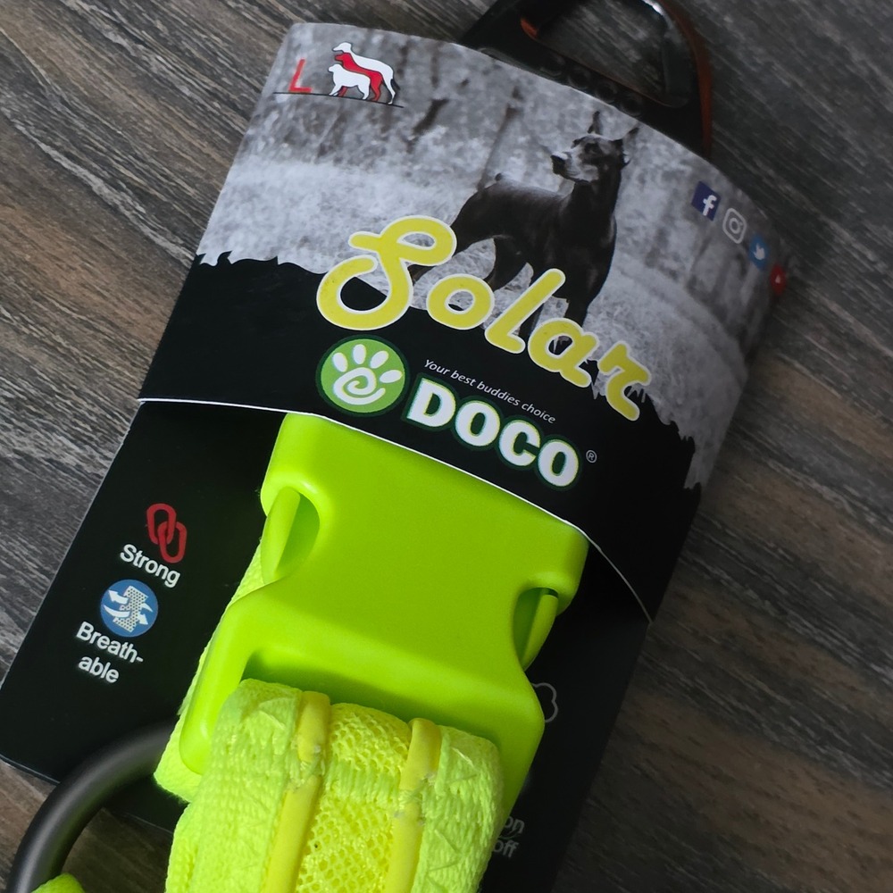 DOCO Solar Athletica Step In Dog Harness Lime Green Large DCA393-S7L